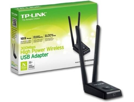 Adaptador Wireless TP-Link 300Mbps High P USB WN8200ND — Adaptador USB | 300 Mbps