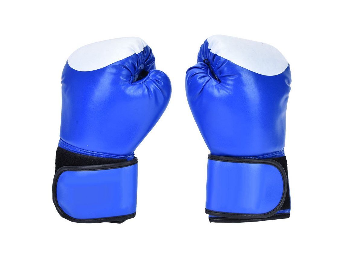 Omni-2026luvas De Boxe De Couro Pu Para Sanda, Sparring E Treinamento Com Sacos De Areia (azuis)