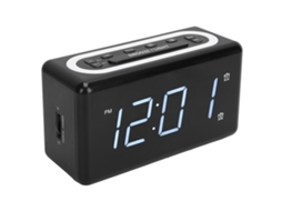 Relógio Digital Com Alarme Luz Noturna Porta De Carregamento Usb E Display Led 100‑240v