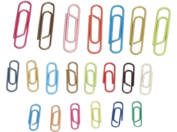 525 Clipes de Papel Coloridos, Clipes de Papel Duráveis de Material Premium, Clipes de Papel de Metal Macios e Resistentes