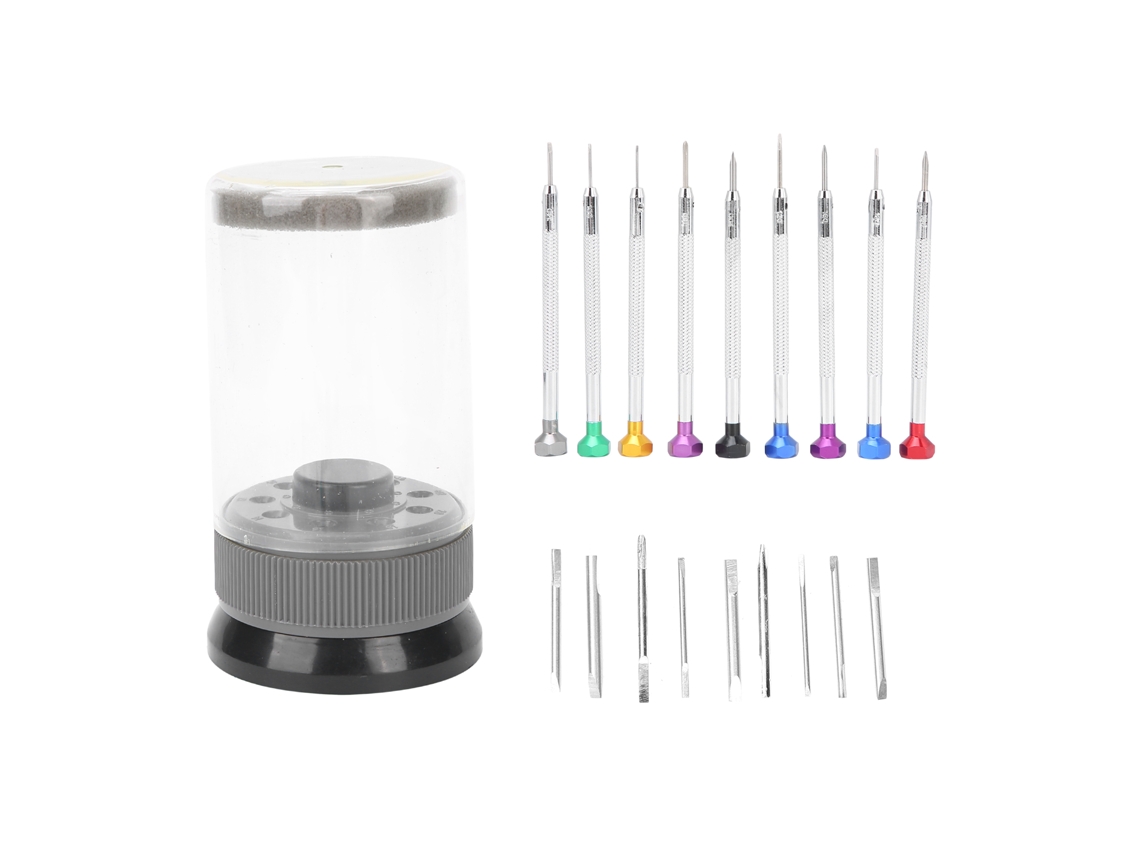 Kit de Chave de Fenda com 9 Peças para Reparo de Relógios Skmei
