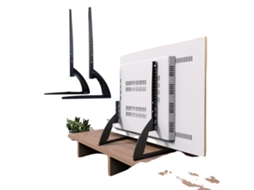 Suporte Para Tv, Altura Ajustável, Compatível Com Telas De 32 A 70 Polegadas, Preto, 12 Inch