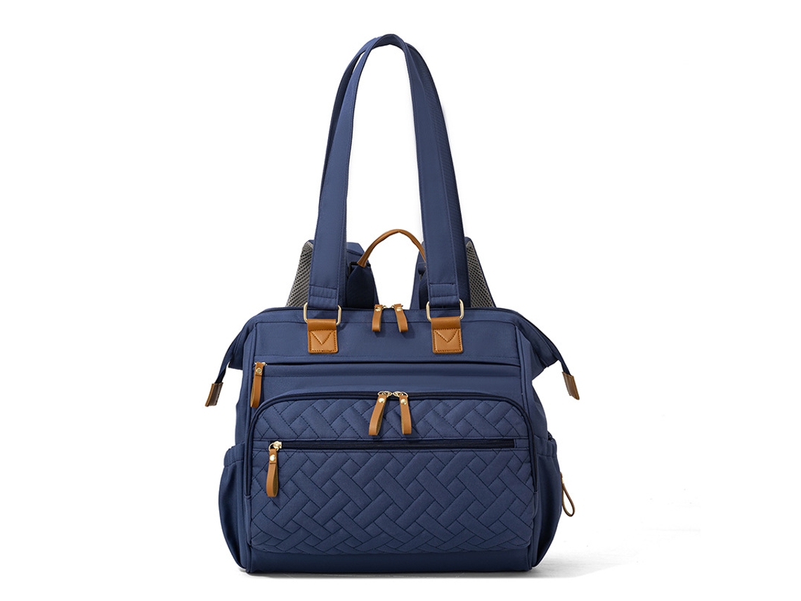 Mochila De Maternidade Hibbent 35x16x34cm (azul)