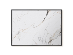 Quadro de vidro magnético com efeito mármore para hall de entrada Espelharte (100x70 cm)