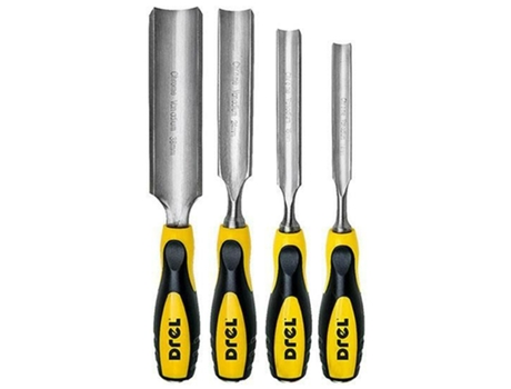 Drel, Wood Chisels, Half Round, Set 4pcs 14/18/24/38mm
