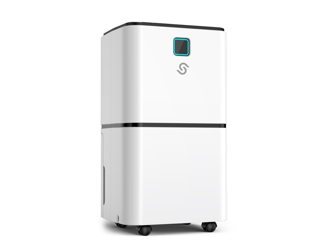 Desumidificador elétrico Edendirect, 12 litros/dia, adequado para divisões de aproximadamente 120 metros cúbicos.