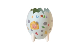 Portalápices Em Forma De Ovo De Dinossauro, Moderno, Decorativo, Personalizado, Abs, Desmontável, Bonito, Para Escritório, Cor Verde