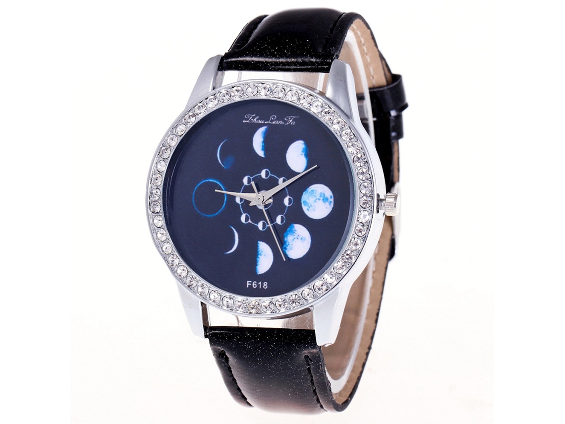 Reloj De Pulsera Analógico De Cuarzo Zhoulian Fa Con Correa De Cristal Redondo 01
