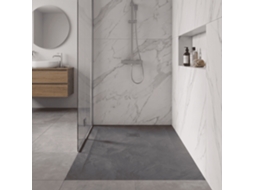 Base de Duche Espatulada MIRLO 200x70 cm cinza com grade