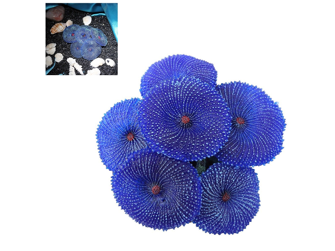 Decoração De Aquário Com Coral Resina E Plantas Marinhas Artificiais
