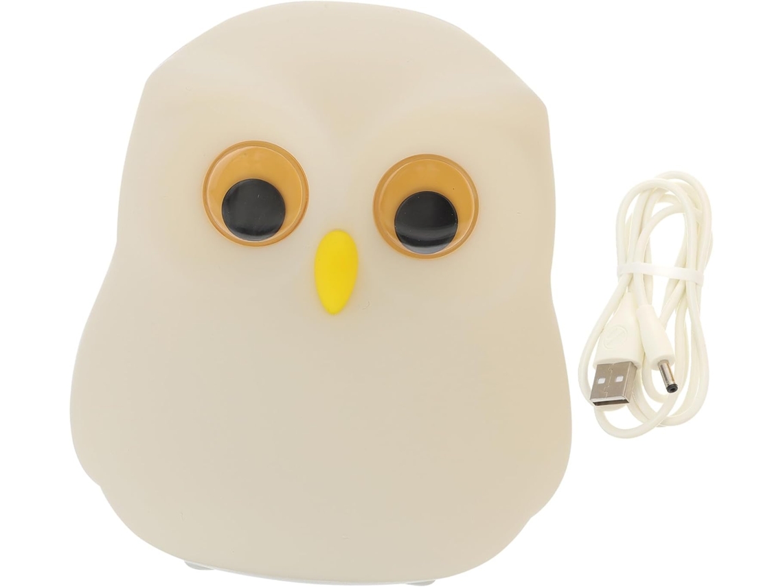 Abajur De Cabeceira Coruja Popetpop Luz Noturna Silicone Para Quartos