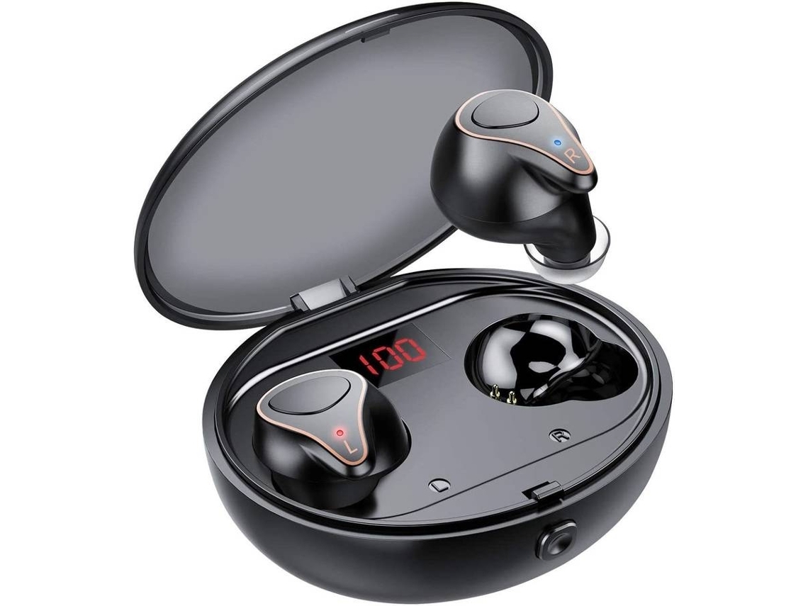 Auriculares Bluetooth True Wireless ENZONS  Hi-Fi Stereo Bass Intra- Capa de Carregamento com Tela de Led com Mic Cvc 8.0 Pro