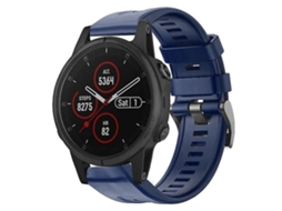 Lurelia Pulseira De Silicone Azul Marinho, Compatível Com Garmin Fenix 5s Plus, Acabamento Moderno