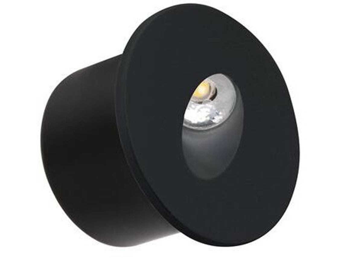 Round Black 3W 4000K Redond Parede Redonda Mancha HOROZ ELECTRIC