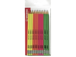Lápis de Carvão STABILO (12 Un - Multicor)