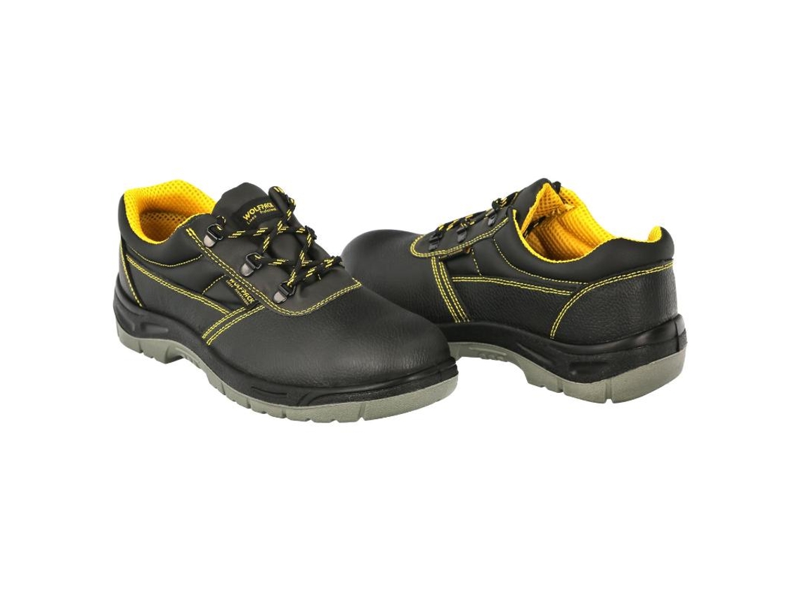 Zapatos seguridad s3 piel negra wolfpack  n  48 vestuario laboral,calzado seguridad, botas trabajo. (par)