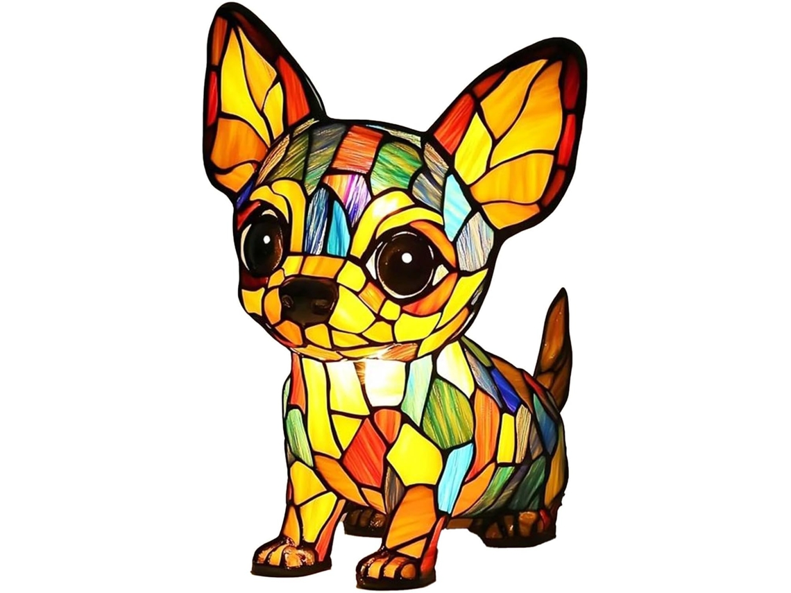 Abajur De Mesa Led Em Formato Cachorro.