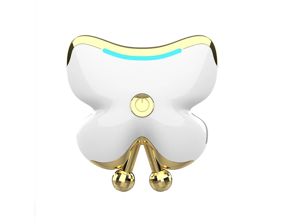 Guaxá Facial Microcorrente Ferramenta Massageadora Facial Ferramenta Massageadora Facial Massageador Facial Branco E Dourado Yizhood