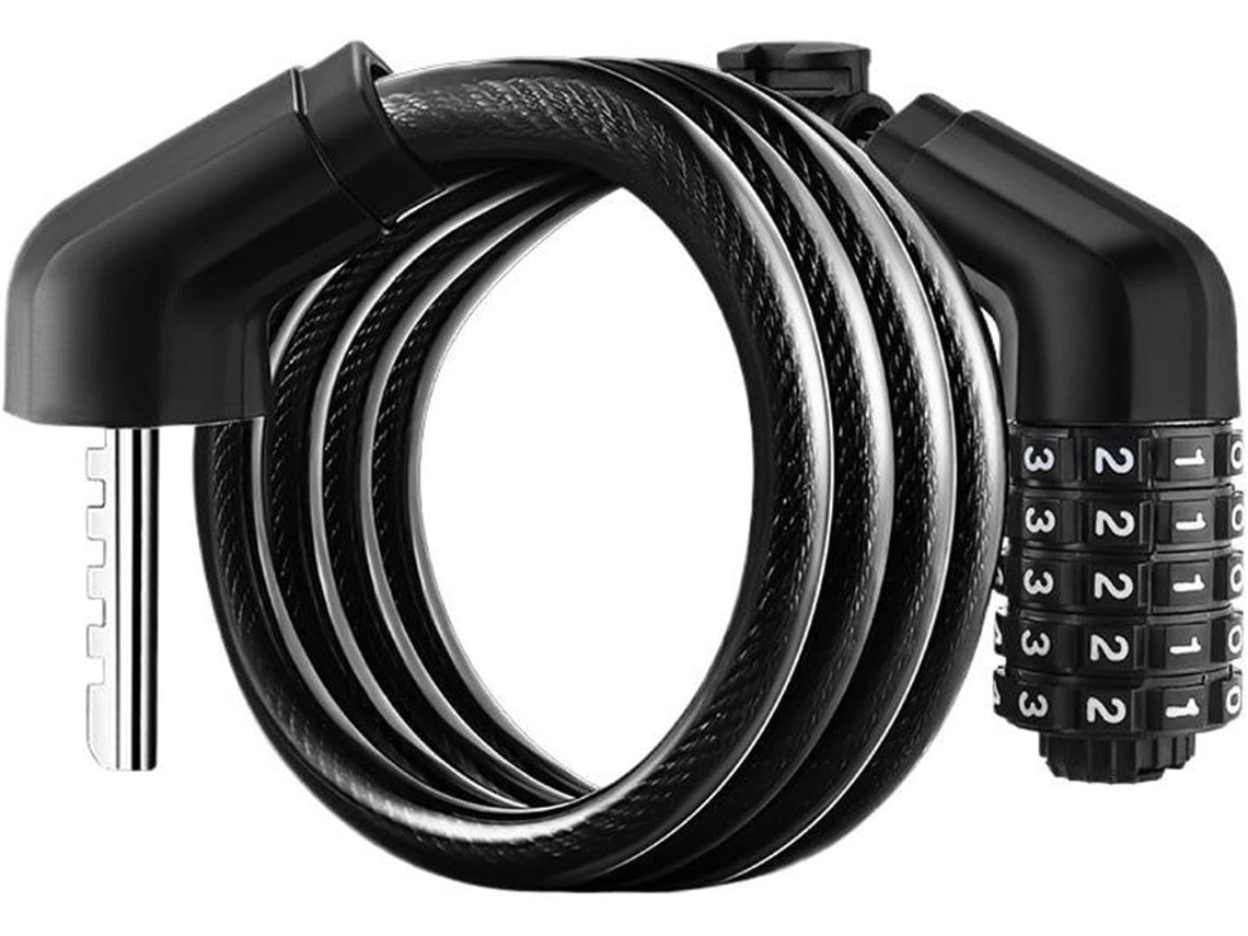 1 Cadeado De Cabo Para Bicicleta Com Combinação Numérica, Para Proteção Antifurto