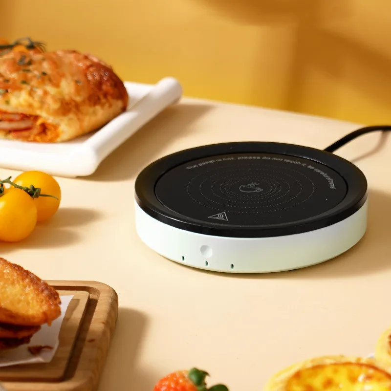 (verde) Base portátil de resfriamento com temperatura constante para café, leite e chá (ideal para uso doméstico e fora da mesa)