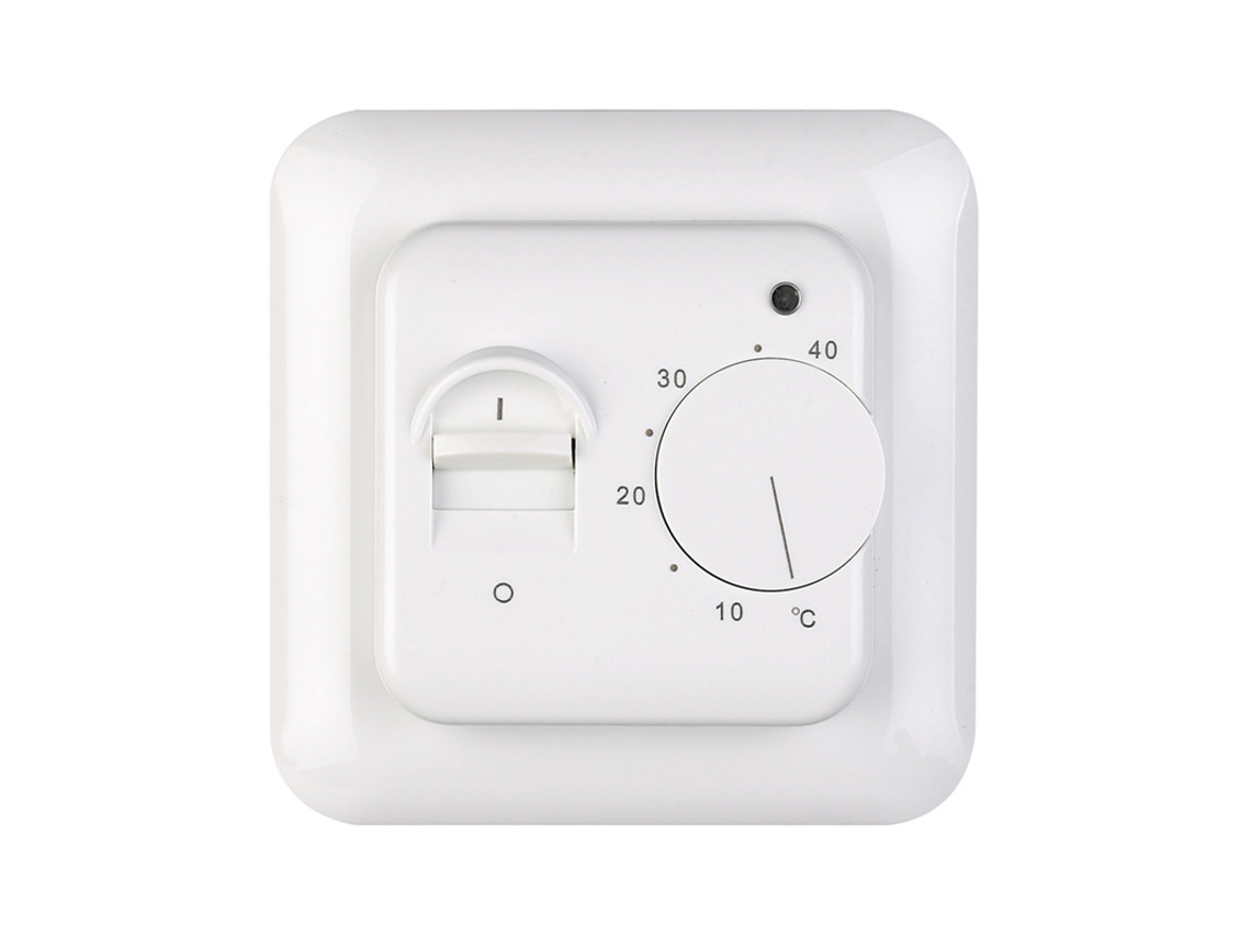 Termostato Manual Elétrico Para Aquecimento De Piso Radiante Com Sonda Ac 220v 16a, Regulador Mecânico Para Termostato De Aquecimento Piso Radiante
