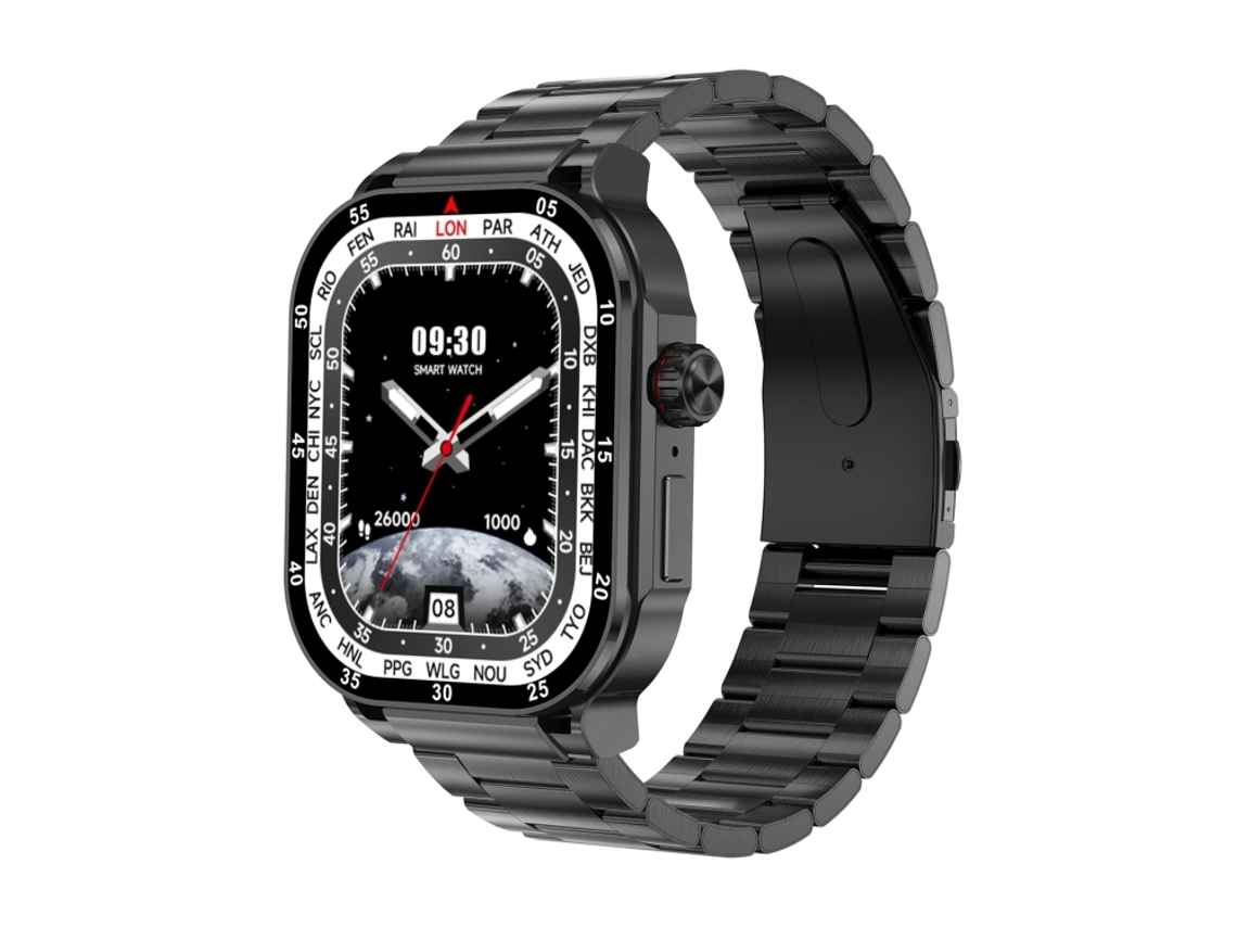 (preto) Smartwatch esportivo de 2,06 polegadas com resistência à água IP67 e Bluetooth 5.2