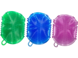 Conjunto De 3 Escovas Massagem Compactas Valiclud, Forradas, Com Design Ergonômico, Conforto Ideal Para Esfoliação E