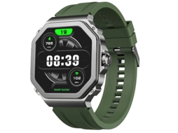 Relógio inteligente Bestvite AMOLED Bluetooth T63 de 1,43" com sensor de frequência cardíaca e oxigênio no sangue, mensagem push, modo multiesportivo, verde