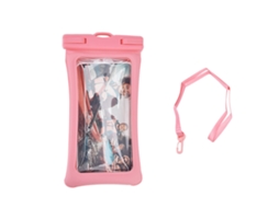 Capa Impermeável TPU para Celular Rosa 7.2 polegadas S/MARCA