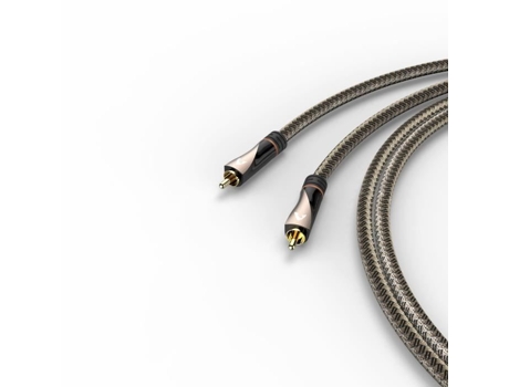 Cabo RCA Digital, 1 Conector Macho - 1 Conector Macho, Têxtil, Dourado, 2m