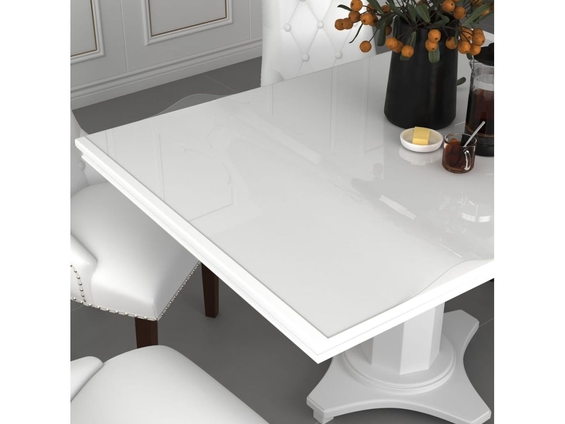 Vidaxl Protetor De Mesa 80x80 Cm 1,6 Mm Pvc Transparente