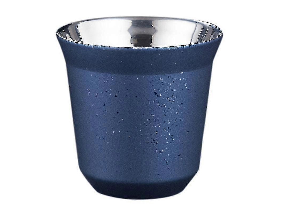 Copo De Café Expresso Em Aço Inoxidável De Parede Dupla 80ml Isolante Para Copo Pixie Formato De Cápsula