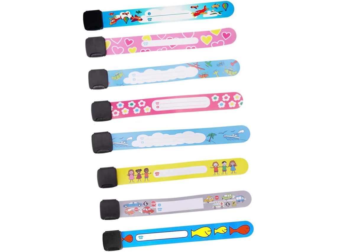 Pulseira Toyvian Anti Perda, Design Adorável e Durável Em Pvc Reutilizável Para Crianças, Estilos Diversos