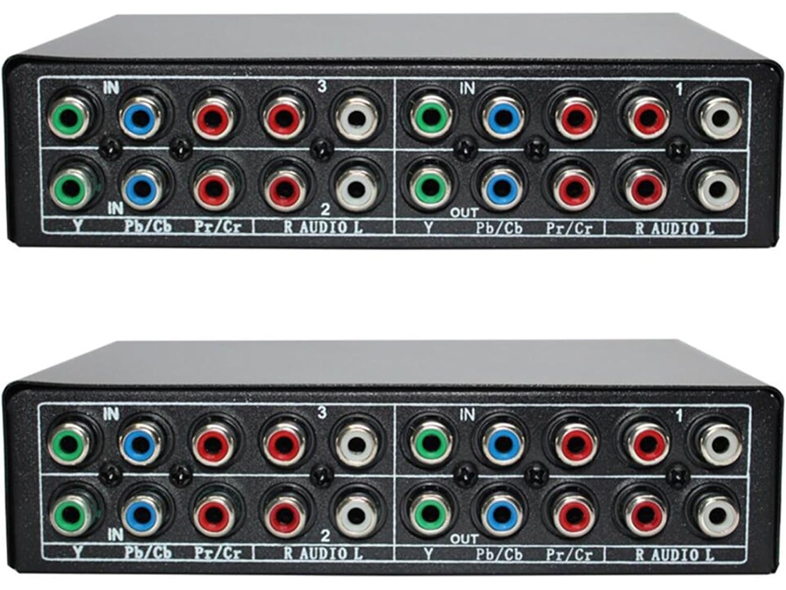 Seletor de Componente Rgb 2x 5 Vias 3 Ypbpr Av para Ps2 SFUSHOS