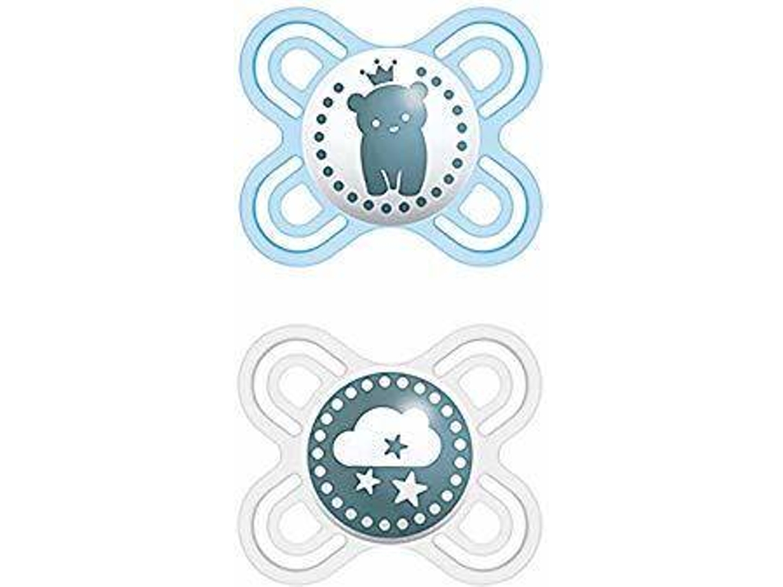 Conjunto 2 Chupetas MAM Perfect Start Azul (0-2 meses)