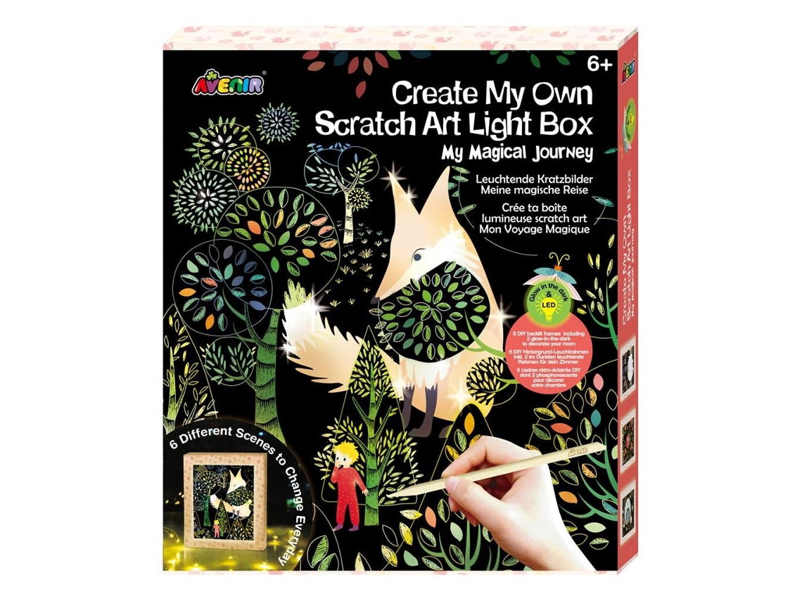 Scratch Art Caixa De Luz, Brinquedo Criativo Para Crianças Avenir