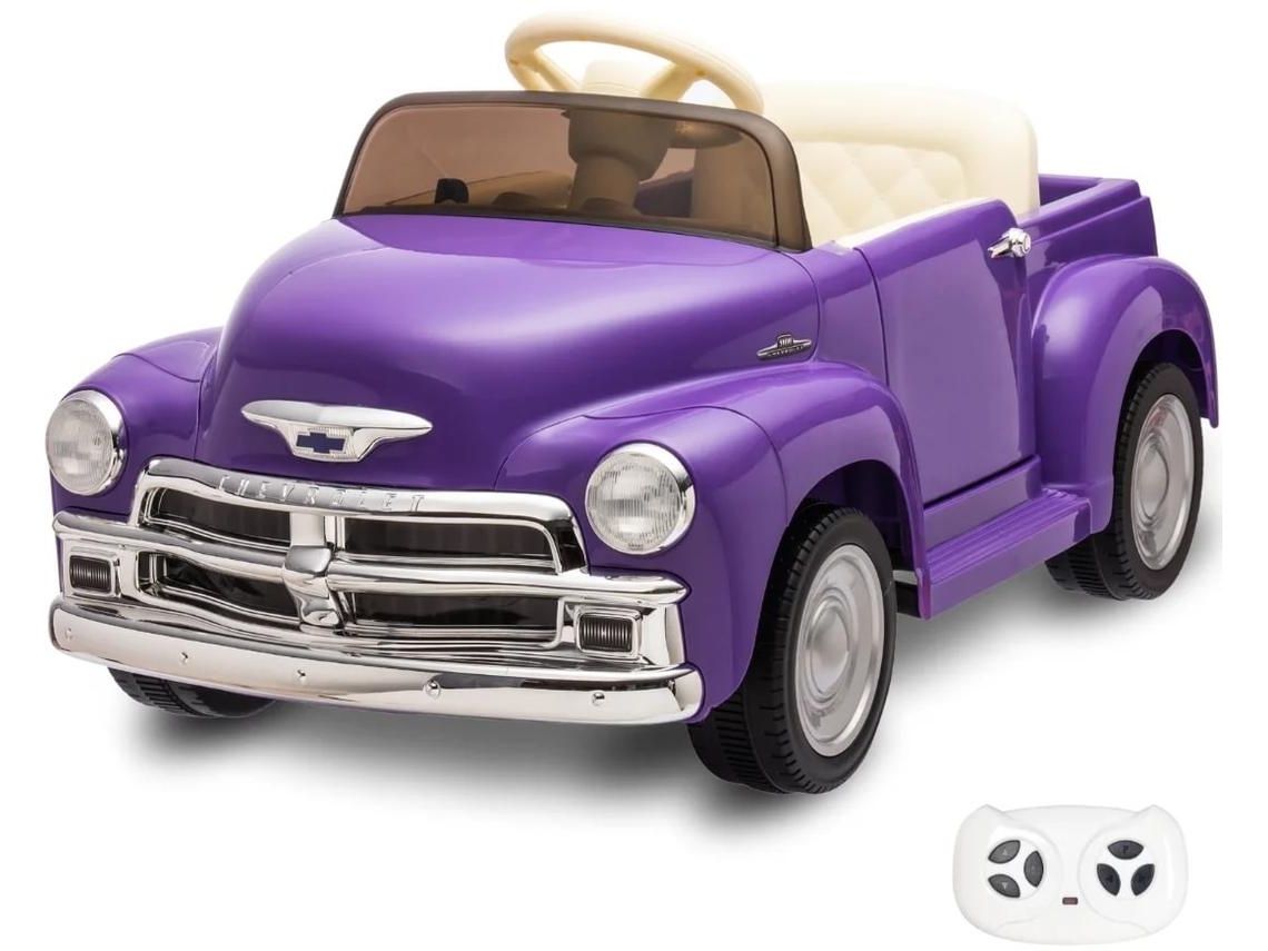 Carro Elétrico Para Crianças - Chevrolet 3100 - 12v - 1 A 6 Anos - Púrpura