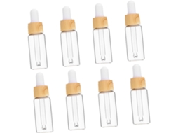 Conjunto De 8 Frascos De Vidro Para Óleo, Recarregáveis E Perfeitos Para