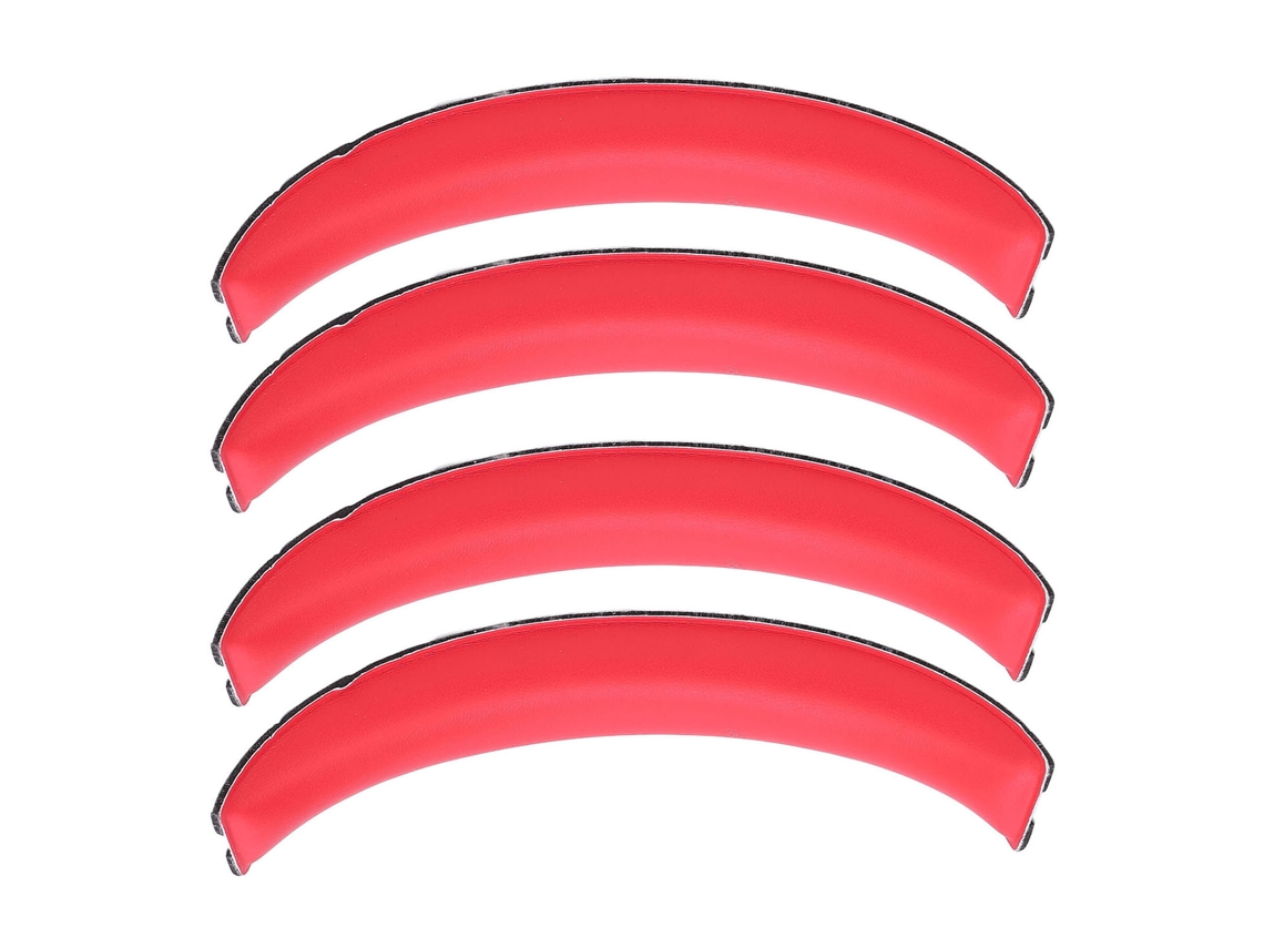 Aetheria 4pcs Almofada de Substituição para Cabeça de Fone Sem Fio W800bt Plus Couro Protéico Vermelha