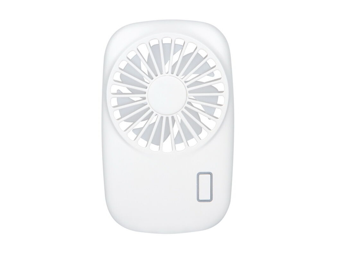 Mini Ventilador de Bolso Branco, Recarregável Usb, Ajustável BRILVIBERA