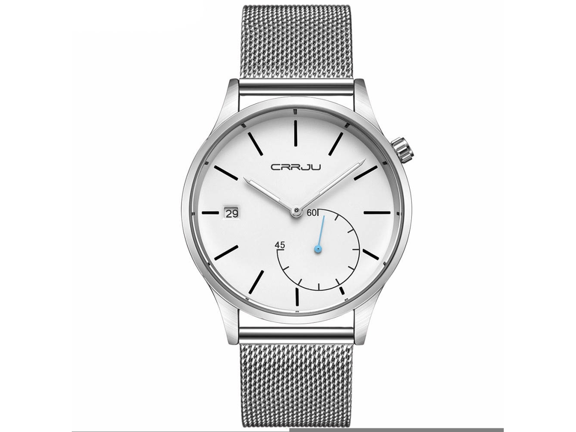 Reloj De Cuarzo Para Hombres Metal Impermeable Con Correa Ajustable Fashion