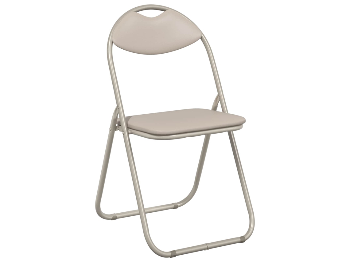 Conjunto 8 Cadeira De Jantar Vidaxl Bege Aço (48 X 43,5 X 81 Cm)