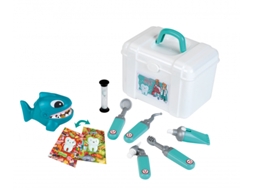Conjunto De Brinquedo Para Consultório Odontológico Em Miniatura Inclui Acessórios E Tubarão De Treinamento. Klein