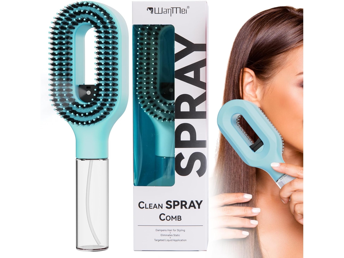 Escova Desembaraçadora Curl Refresh Com Spray De Névoa Fina