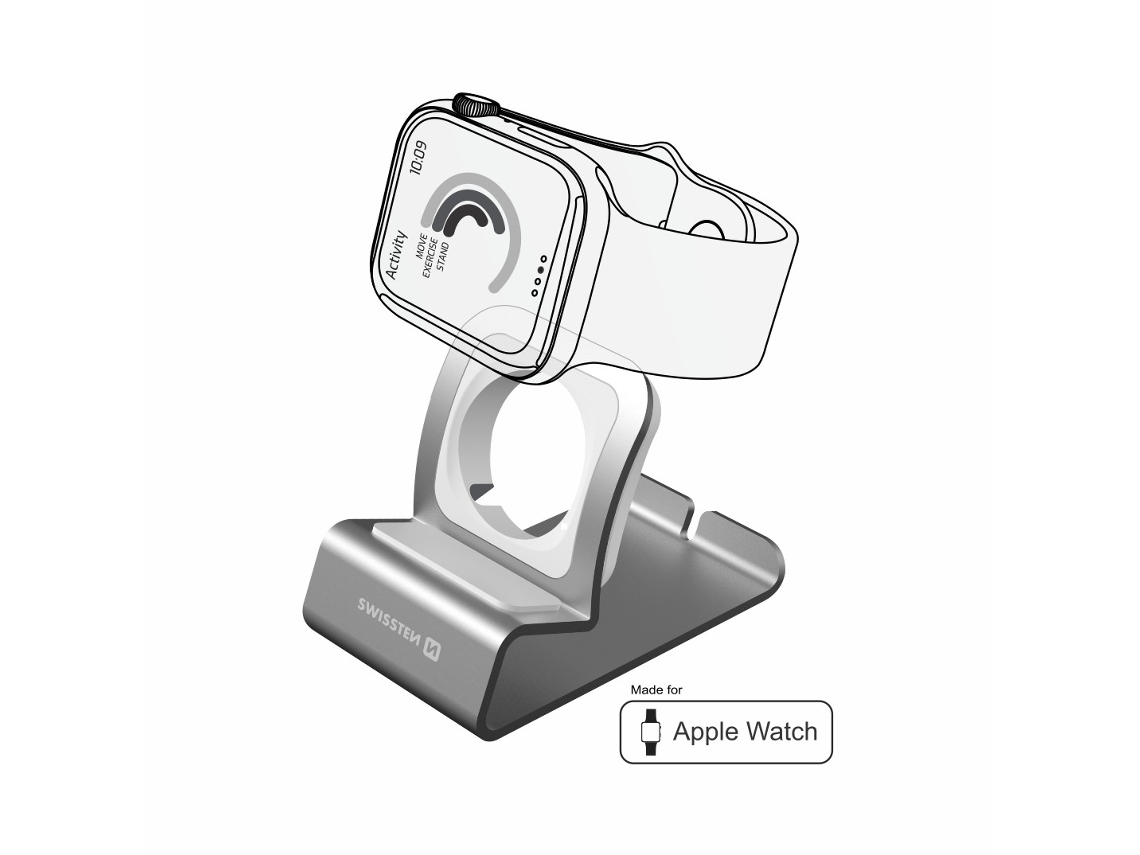 Suporte Apple Watch SWISSTEN Cinzento