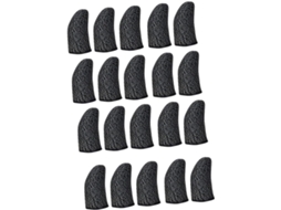 Conjunto De 20 Peças Dedeiras Nylon E Fibra Cobre Resistentes Ao Suor Para Jogos Mobile, Respiráveis E Antiderrapantes
