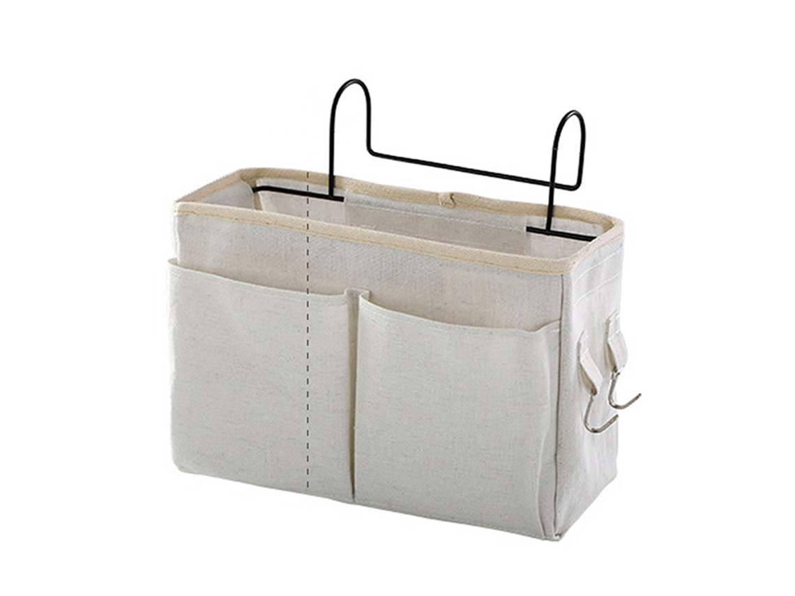Bolsa de armazenamento de cabeceira, organizador suspenso, caixa de cama para camas de quarto, cama Slowmoose