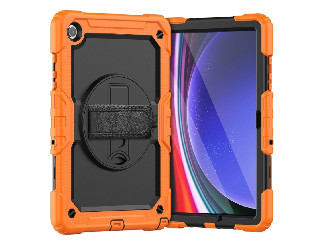 Capa De Silicone Para Tablet, Em Silicone, Compatível Com Samsung Galaxy Tab A9+ / A11+, Com Alça De Ombro
