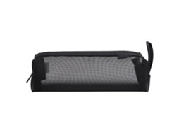 Estuche De Lápices Con Cremallera Nylon Mesh Para Niños Niñas Estudiantes Escolar Negro