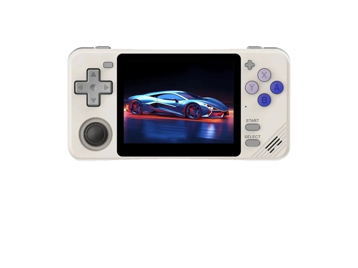 Console de videogame portátil, tela IPS de 3,5 polegadas, bateria de 2800 mAh, 128 GB, cinza Slowmoose